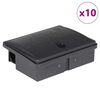 vidaXL Capcane pentru șoareci 10 buc Negru 13x10x4 cm