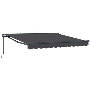 vidaXL Cortina Retractabilă Antracit 300 x 250 cm Aluminiu și țesătură