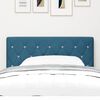 vidaXL Tăblie cap cu headboard Albastru &icirc;nchis 90 cm Piele artificială
