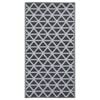 vidaXL Covor de exterior, ARAKIL negru, 160x230 cm, PP