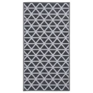vidaXL Covor de exterior, ARAKIL negru, 160x230 cm, PP