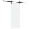 vidaXL Ușă glisantă ORKDAL 86 x 198,5 cm Lemn prelucrat Alb și negru