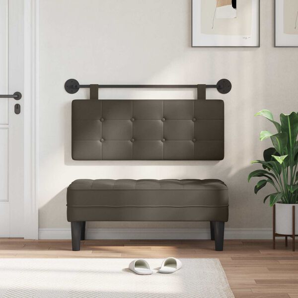 vidaXL Cap de pat suspendat Pe perete Piele artificială