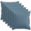 vidaXL Husă pentru pernă 6 buc. HOUTEN Albastru Jeans 40 x 40 cm