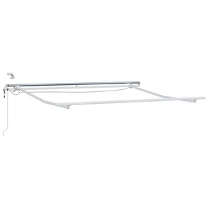vidaXL Cadru de marchiză electric cu LED și senzor 3 x 2,5 m Alb