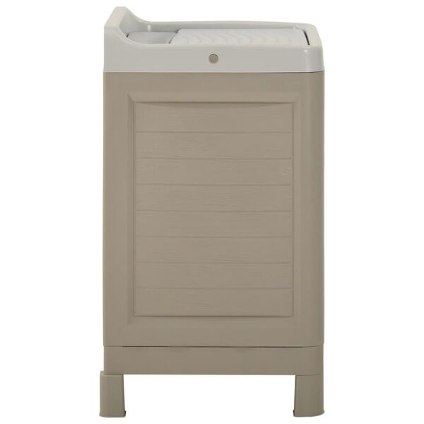 vidaXL Dulap de spălătorie, nisipiu, 60x51x89 cm