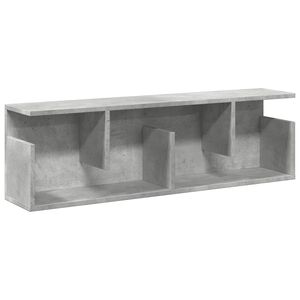 vidaXL Dulap de perete, gri beton, 100x20x30 cm, lemn prelucrat