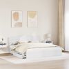 vidaXL Pat cu storage cu headboard Alb 180 x 200 cm Lemn compozit
