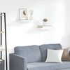 vidaXL Rafturi perete suspendate 2 buc. alb/stejar 40x23x3,8 cm MDF