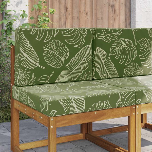 vidaXL Perna pentru canapea de exterior 2 pcs Design cu frunze