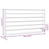 vidaXL Vitrina de colecție din lemn cu 6 rafturi 100x9x55 cm
