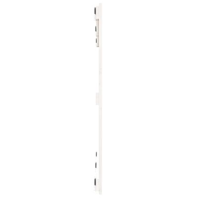 vidaXL Tăblie de pat pentru perete, alb, 127,5x3x90 cm, lemn masiv pin