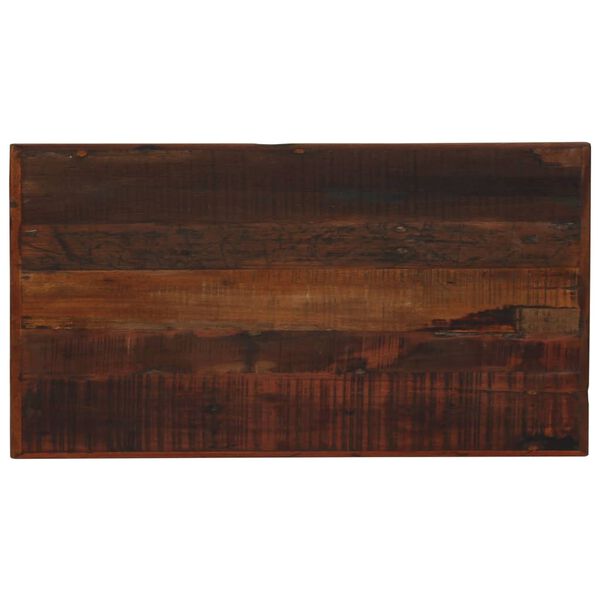 vidaXL Masă de bar, maro &icirc;nchis, 120x60x107 cm, lemn masiv reciclat