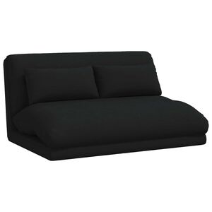 vidaXL Fotoliu reglabil Negru Țesătură