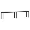 vidaXL bancă Alb 200 x 35 x 45 cm Lemn de pin masiv