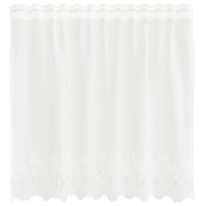 vidaXL Cortină din Dantelă Alb 80 x 150 cm Poliester