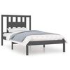 vidaXL Cadru de pat, gri, 100x200 cm, lemn masiv de pin