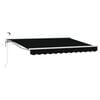 vidaXL Cort electric retractabil Negru și Alb 3,5 x 2,5 m