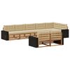 vidaXL Set de canapele de exterior 8 buc. Natural și Bej