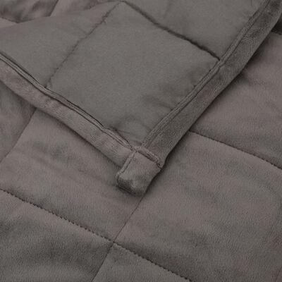 vidaXL Pătură cu greutăți, gri, 200x235 cm, 11 kg, material textil