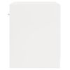 vidaXL Noptiere cu sertar, 2 buc., alb extralucios
