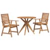 vidaXL Set mobilier de grădină, 3 piese, lemn masiv de acacia