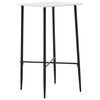 vidaXL Set mobilier de bar, 3 piese, negru, plastic