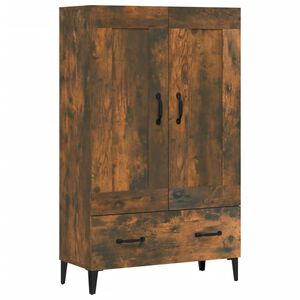 vidaXL Dulap &icirc;nalt, stejar fumuriu, 70x31x115 cm, lemn prelucrat