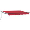 vidaXL Copertină retractabilă Roșu 3,5 x 2 m