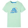 vidaXL Tricou pentru copii, verde deschis, 128