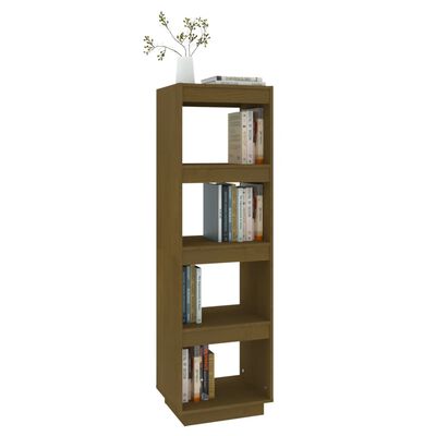 vidaXL Bibliotecă/Separator cameră maro miere 40x35x135cm lemn pin