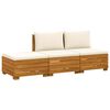vidaXL 3 buc. Set de canapele de exterior Lemn Solid de Acacia Maro