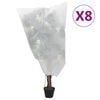 vidaXL Huse pentru plante din fleece cu șnur 8 buc. 70 g/m&sup2; 0,8x1 m