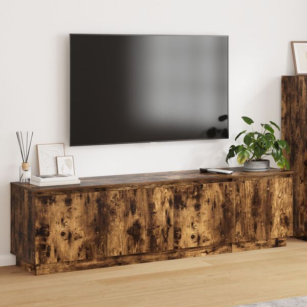 vidaXL Cabinet TV Stejar fumuriu 180 x 38 x 49 cm Lemn compozit