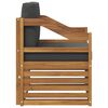 vidaXL Set de canapele de exterior Lemn de acacia solid și poliester