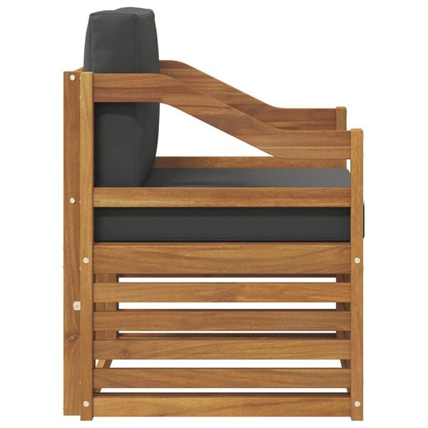 vidaXL Set de canapele de exterior Lemn de acacia solid și poliester