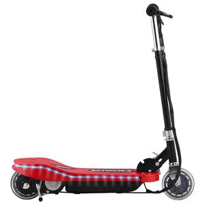 vidaXL Trotinetă electrică cu șa, roșu, 120 W