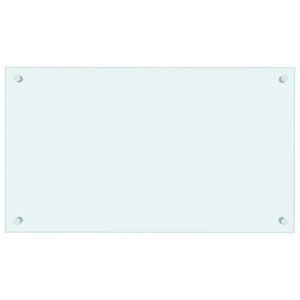 vidaXL Panou antistropi de bucătărie, culoare lapte, 70x40 cm, sticlă securizată