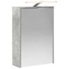 vidaXL Dulap cu oglindă pentru baie Gri din beton 43 x 16 x 62.5 cm
