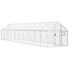 vidaXL Volieră de păsări, argintiu, 1,79x10x1,85 m, aluminiu