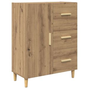 vidaXL Bufet Stejar Artizanal 34 x 69.5 x 90 cm Lemn prelucrat