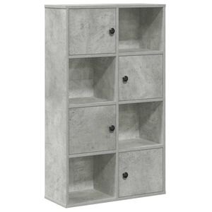 vidaXL Bibliotecă, gri beton,60x24x101,5 cm, lemn prelucrat