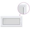 vidaXL Fereastră de subsol culoare internă albă RISOR 50 x 55 cm