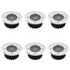 Spoturi solare rotunde pentru exterior, 6 buc