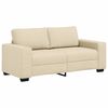 vidaXL Canapea cu 2 locuri, crem, 180x77x82 cm, material textil