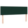 vidaXL Pat box spring cu saltea, verde &icirc;nchis, 160x210 cm, catifea