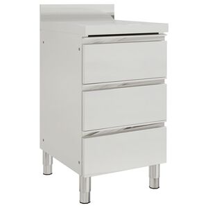 vidaXL Dulap de bucătărie comercial cu 3 sertare 50x60x96 cm