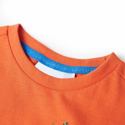 Tricou pentru copii, portocaliu aprins, 92