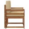 vidaXL Canapea de exterior Lemn de acacia solid și poliester natural
