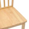 vidaXL Scaune de sufragerie 2 buc din cauciuc din lemn masiv natural